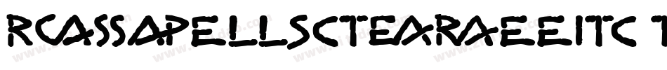 RoswellSCThreeITC TT字体转换